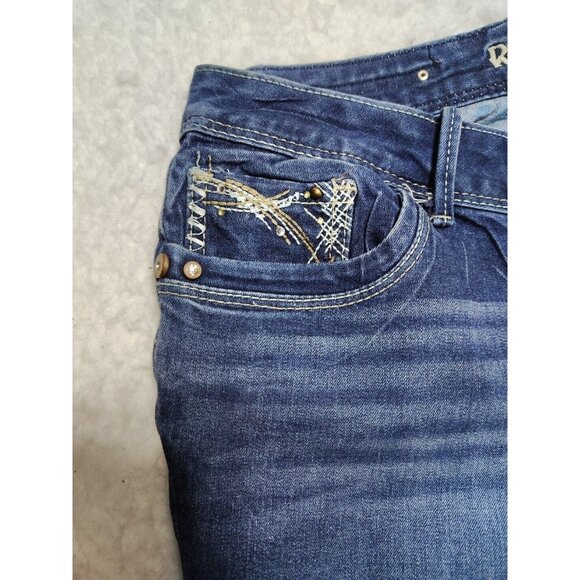 Rythm and Blues Women's Jeans Size 6 Reg Dark Wash 4 Way Stretch - Picture 7 of 9